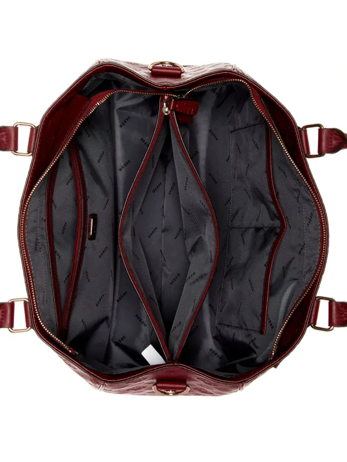 GUESS Handbags Wilder BottomZip Shopper Tote Black 8211 Women