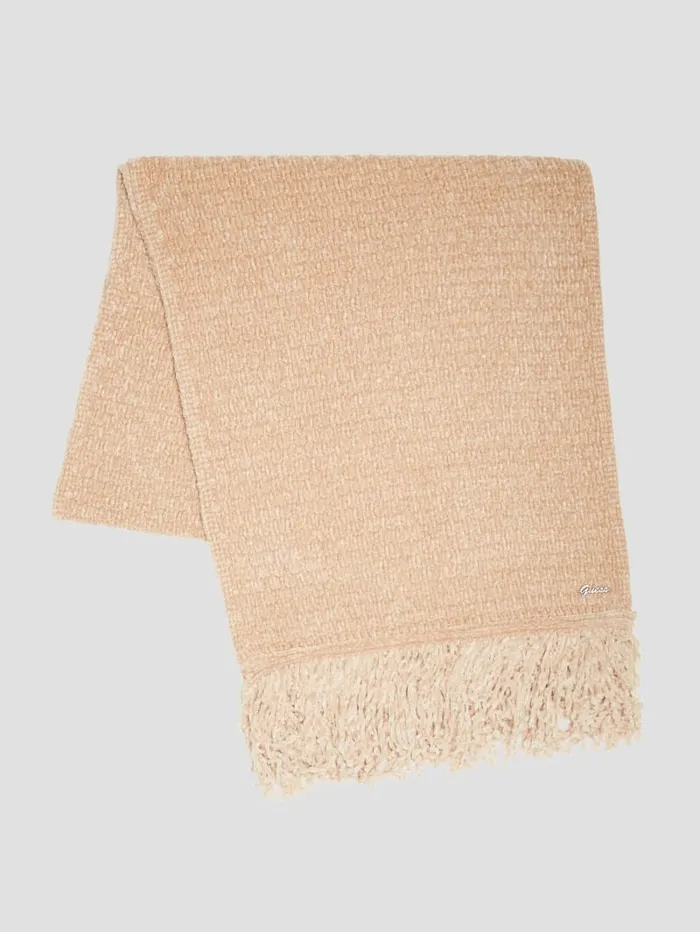 GUESS Hats and Scarves Eco Talia Chenille Scarf Red 8211 Women
