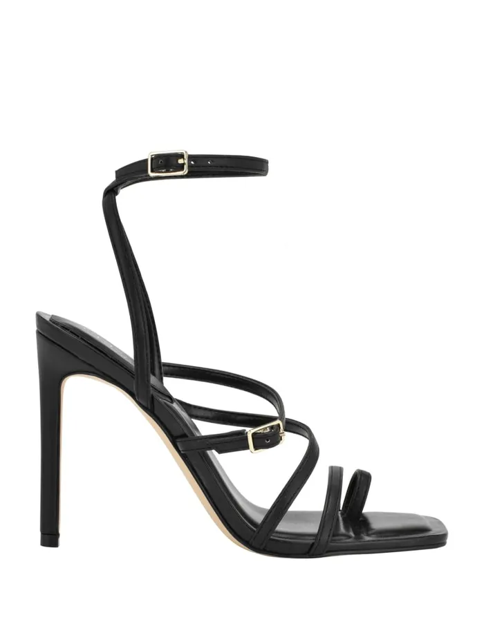 GUESS Heels Bolten Strappy Stiletto Heels Black 8211 Unisex