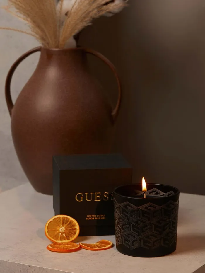 GUESS Home LaserCut G Cube Candle Green 8211 Women