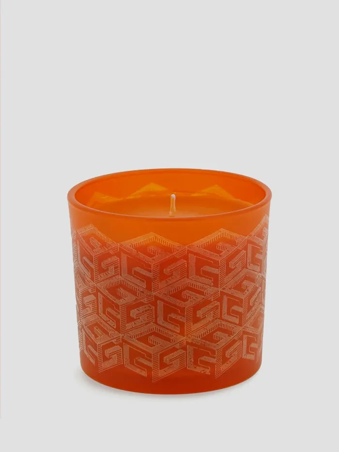 GUESS Home LaserCut G Cube Candle Green 8211 Women
