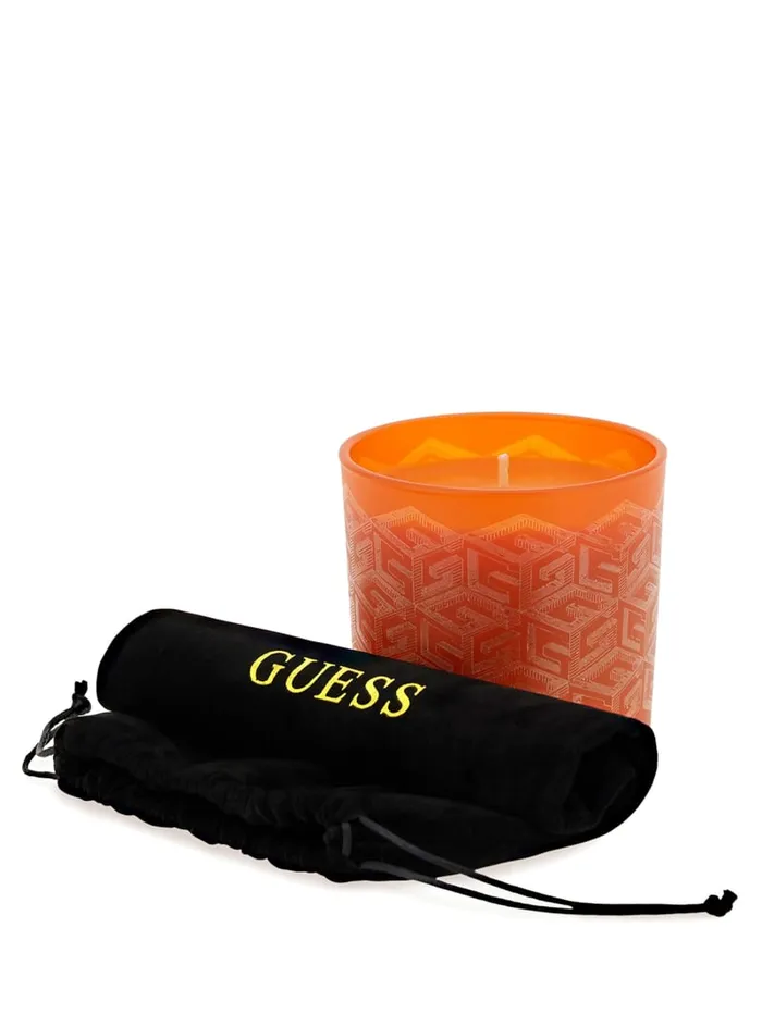 GUESS Home LaserCut G Cube Candle Green 8211 Women