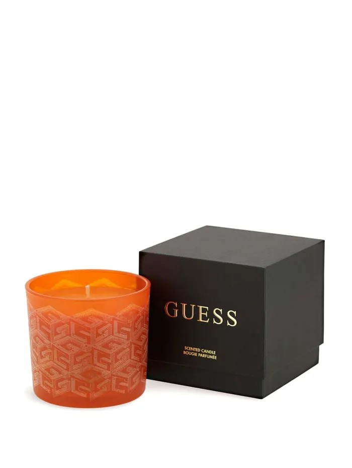 GUESS Home LaserCut G Cube Candle Green 8211 Women