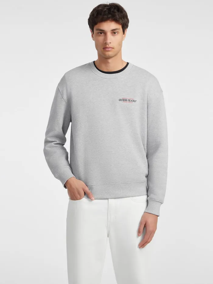 GUESS Hoodies and Sweaters American Tradition Crewneck Sweatshirt Green 8211 Men
