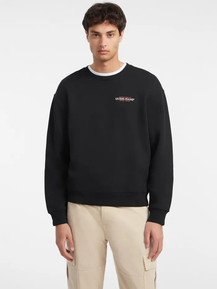 GUESS Hoodies and Sweaters American Tradition Crewneck Sweatshirt Green 8211 Men