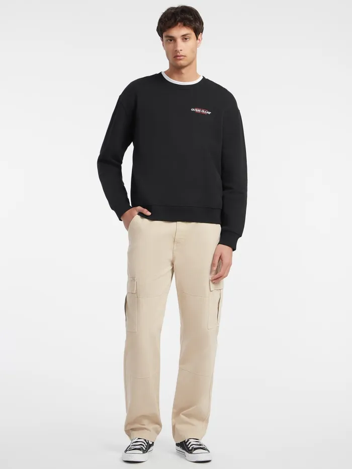 GUESS Hoodies and Sweaters American Tradition Crewneck Sweatshirt Green 8211 Men