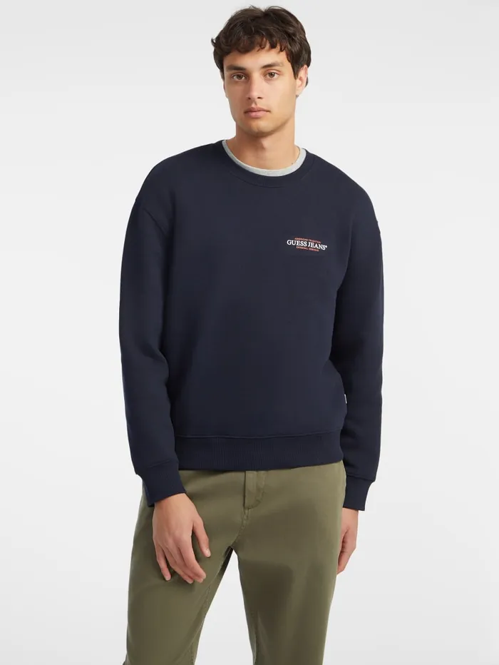 GUESS Hoodies and Sweaters American Tradition Crewneck Sweatshirt Green 8211 Men