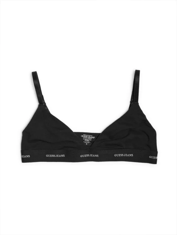 GUESS Intimates Eco Jeans Triangle Bralette Black 8211 Women