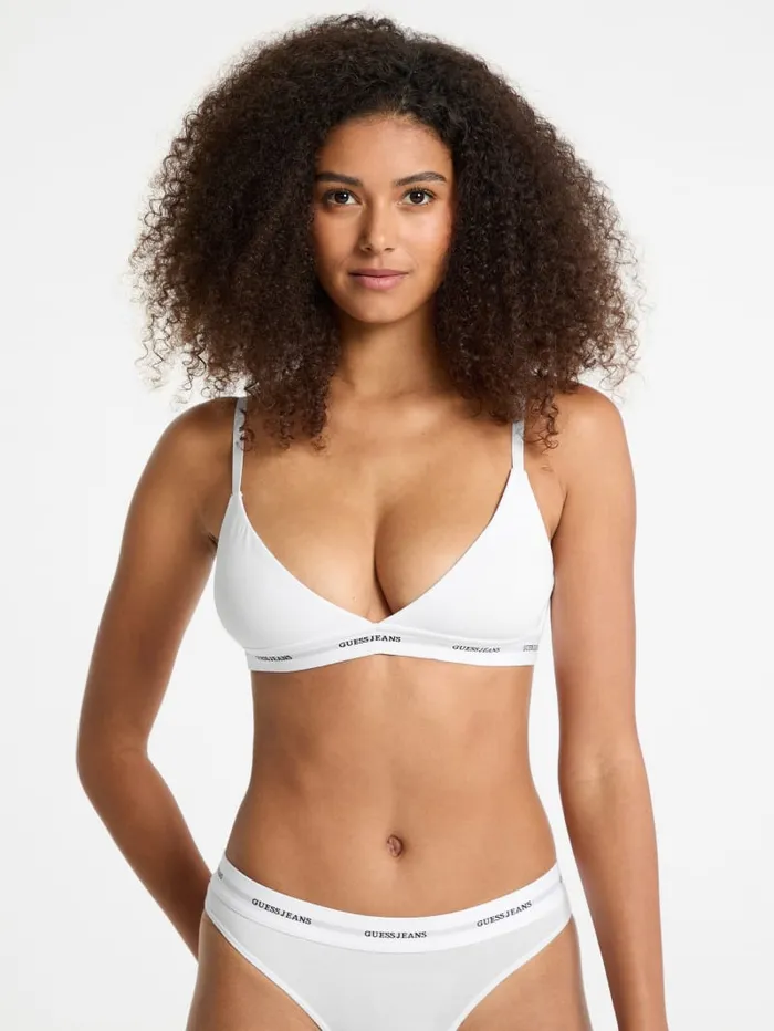 GUESS Intimates Eco Jeans Triangle Bralette Black 8211 Women