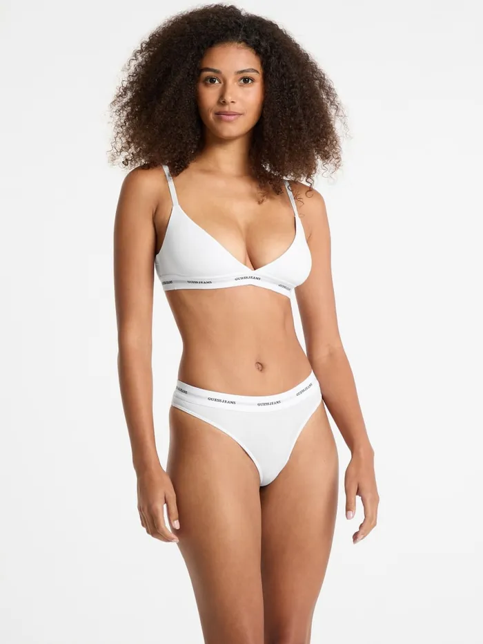 GUESS Intimates Eco Jeans Triangle Bralette Black 8211 Women