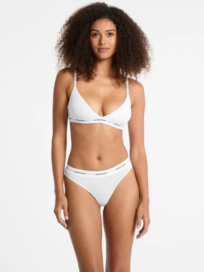 GUESS Intimates Eco Jeans Triangle Bralette Black 8211 Women