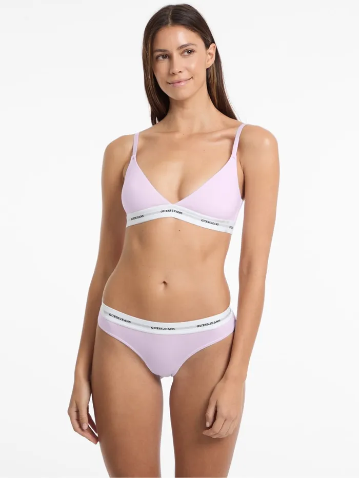 GUESS Intimates Eco Jeans Triangle Bralette Black 8211 Women