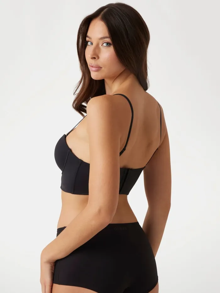 GUESS Intimates Eveline Deep Plunge Bra Black 8211 Women
