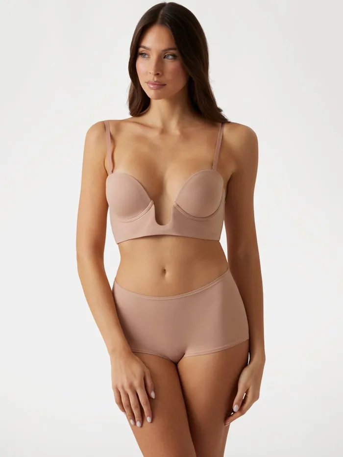 GUESS Intimates Eveline Deep Plunge Bra Black 8211 Women