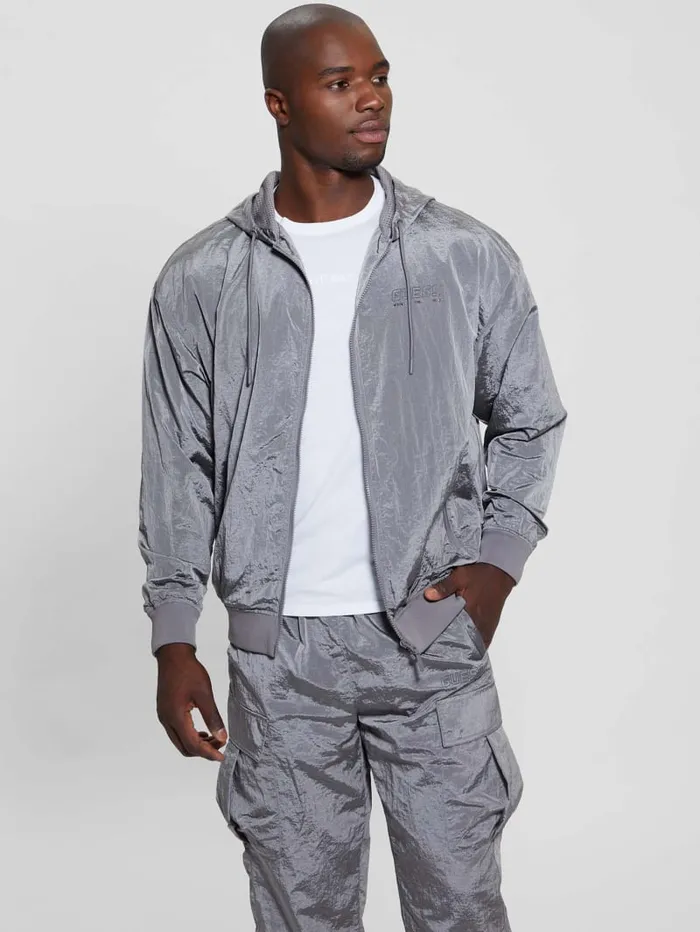 GUESS Jackets and Coats Dionigi ZipUp Jacket Grey 8211 Men