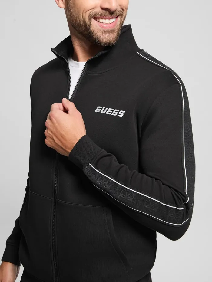 GUESS Jackets and Coats Eco Mickey Zip Sweatshirt Black 8211 Men