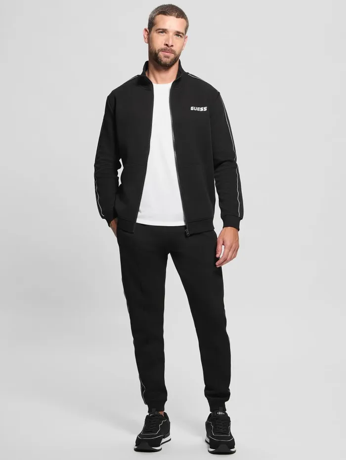 GUESS Jackets and Coats Eco Mickey Zip Sweatshirt Black 8211 Men