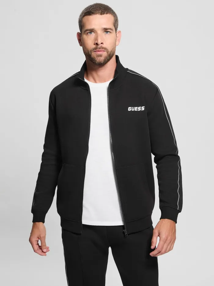 GUESS Jackets and Coats Eco Mickey Zip Sweatshirt Black 8211 Men