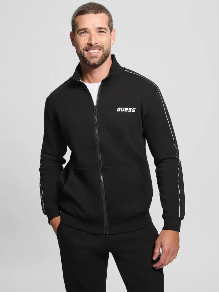 GUESS Jackets and Coats Eco Mickey Zip Sweatshirt Black 8211 Men