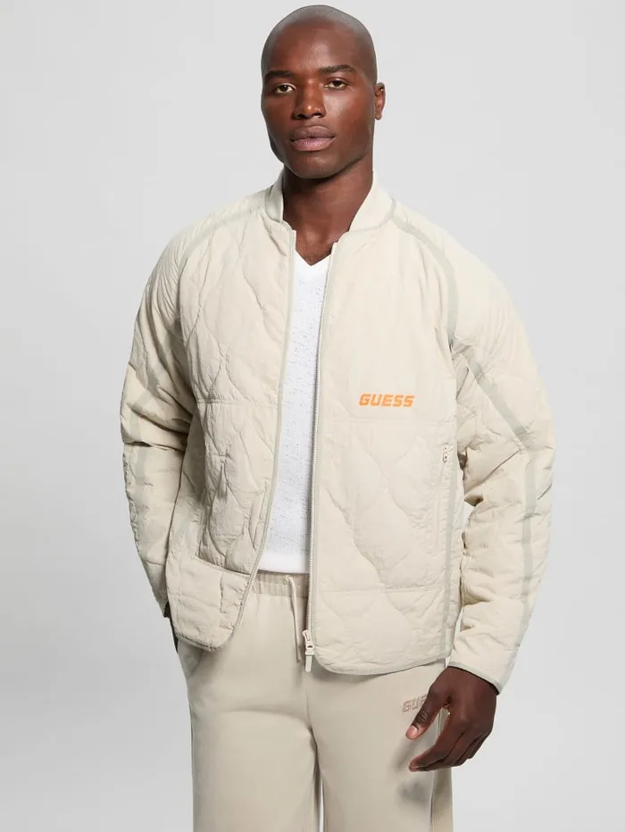 GUESS Jackets and Coats Jareth Quilted Jacket Beige 8211 Men