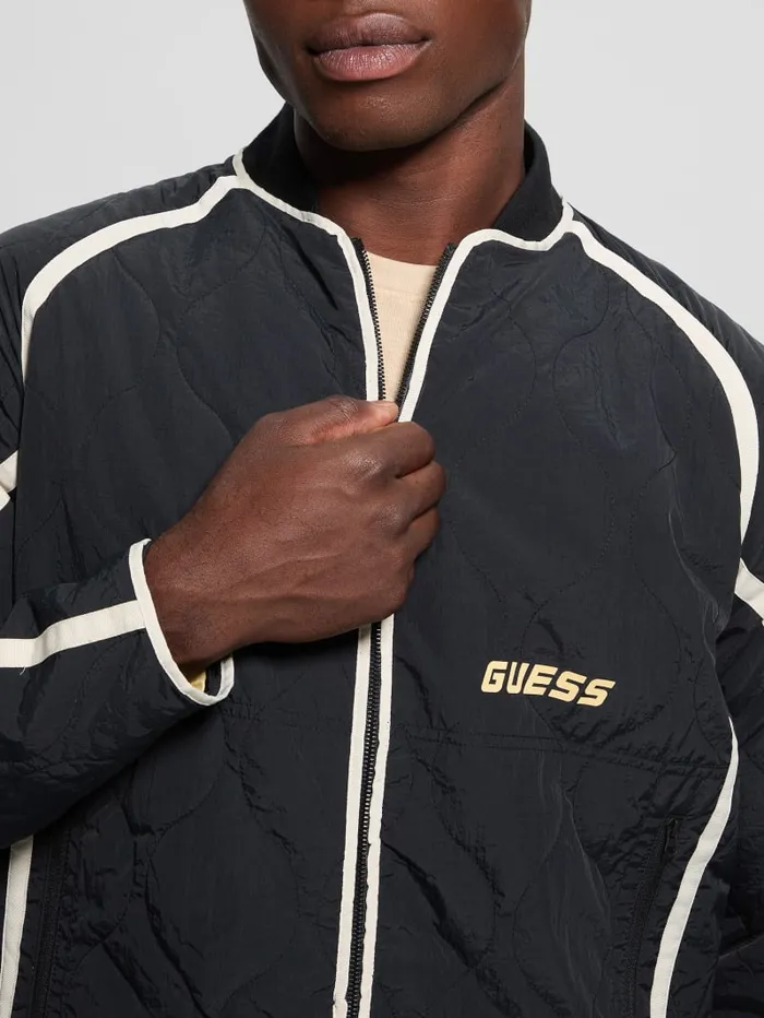GUESS Jackets and Coats Jareth Quilted Jacket Beige 8211 Men