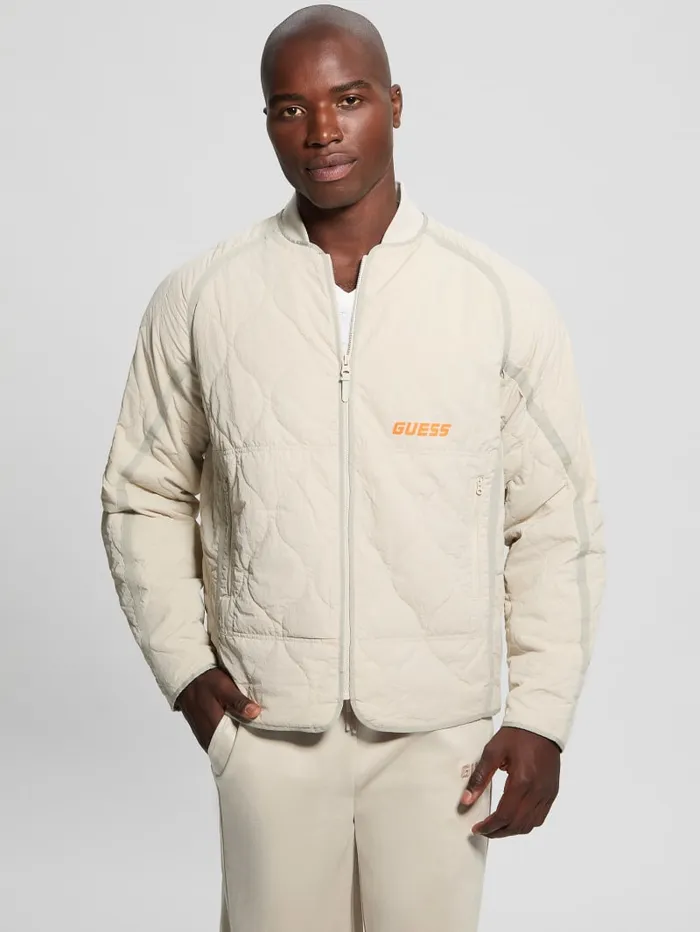 GUESS Jackets and Coats Jareth Quilted Jacket Beige 8211 Men
