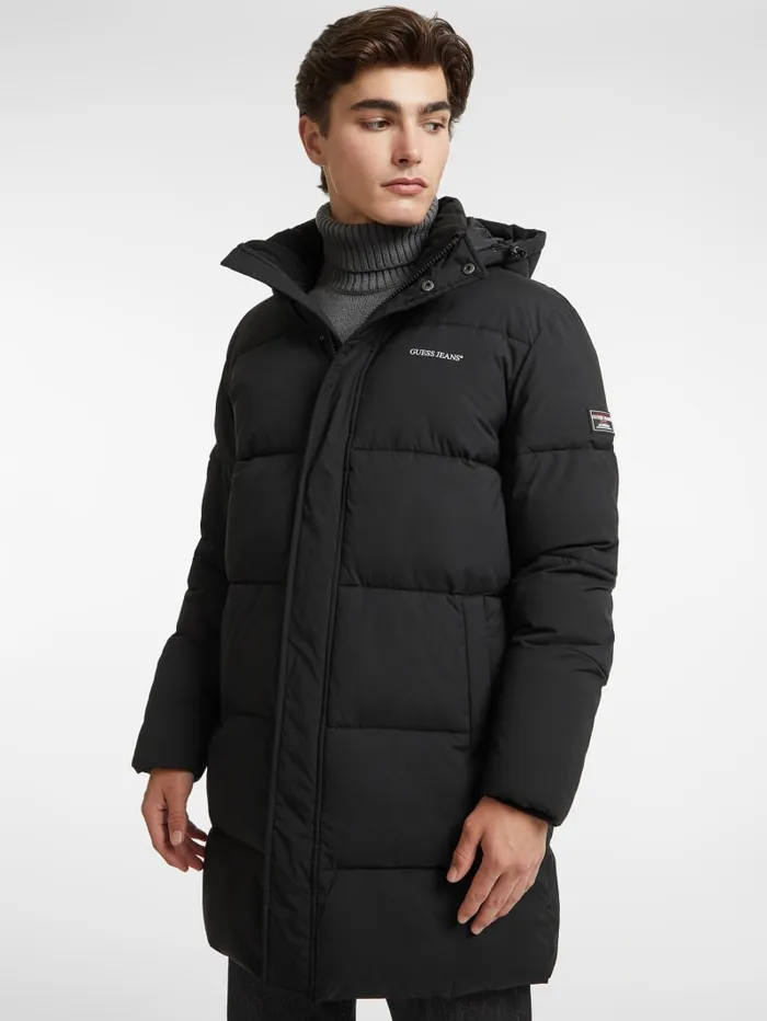 GUESS Jackets and Coats MidLength Puffer Jacket Beige 8211 Men