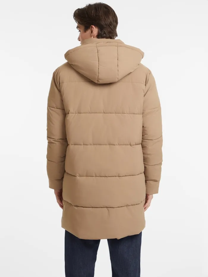GUESS Jackets and Coats MidLength Puffer Jacket Beige 8211 Men
