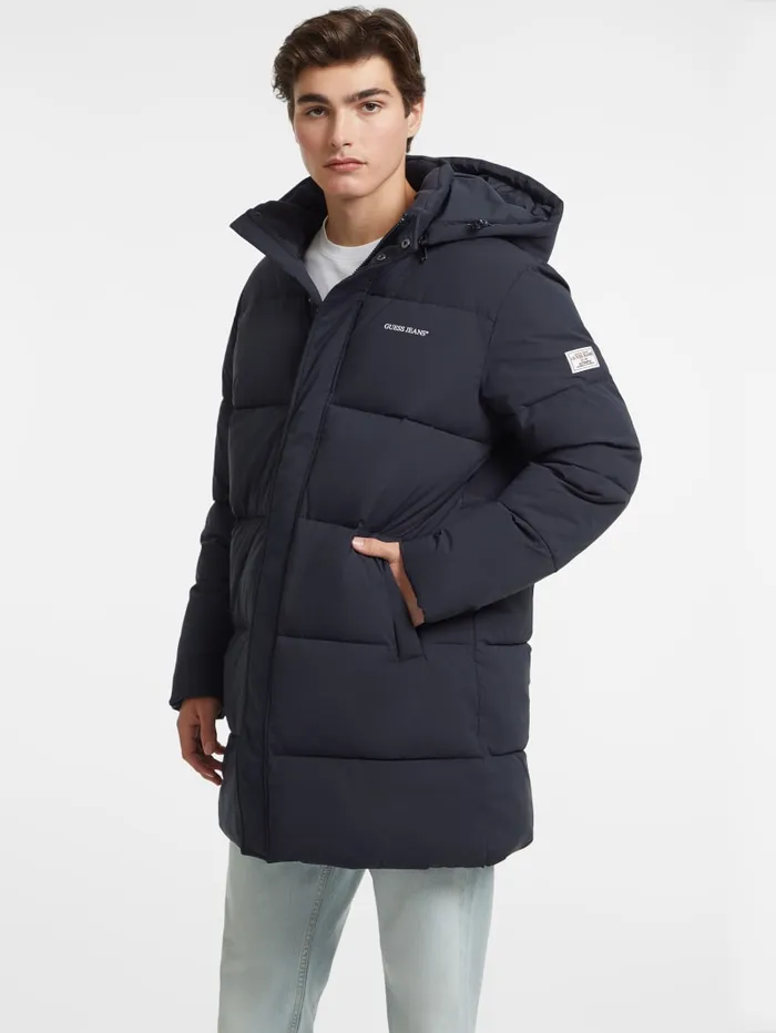 GUESS Jackets and Coats MidLength Puffer Jacket Beige 8211 Men