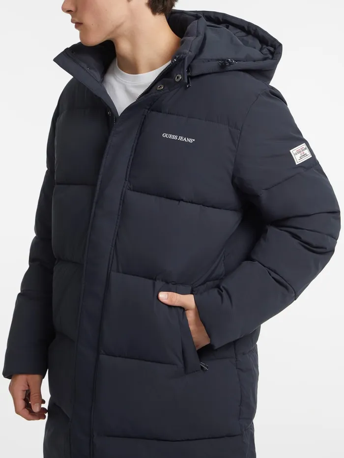 GUESS Jackets and Coats MidLength Puffer Jacket Beige 8211 Men
