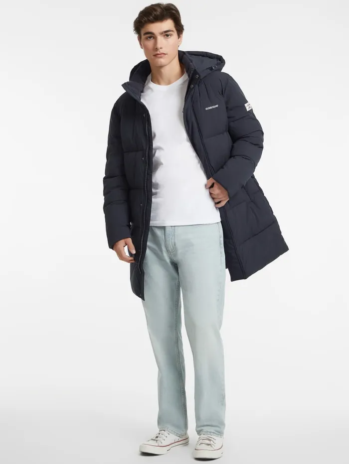 GUESS Jackets and Coats MidLength Puffer Jacket Beige 8211 Men