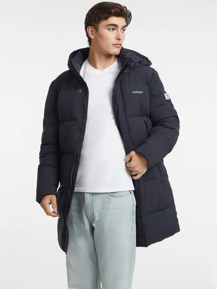 GUESS Jackets and Coats MidLength Puffer Jacket Beige 8211 Men