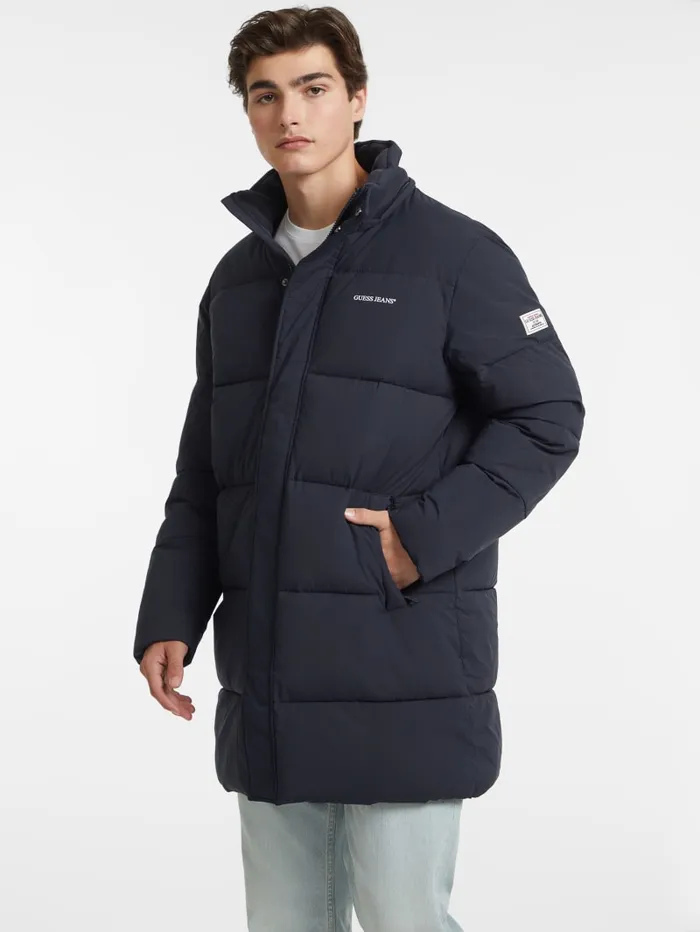 GUESS Jackets and Coats MidLength Puffer Jacket Beige 8211 Men