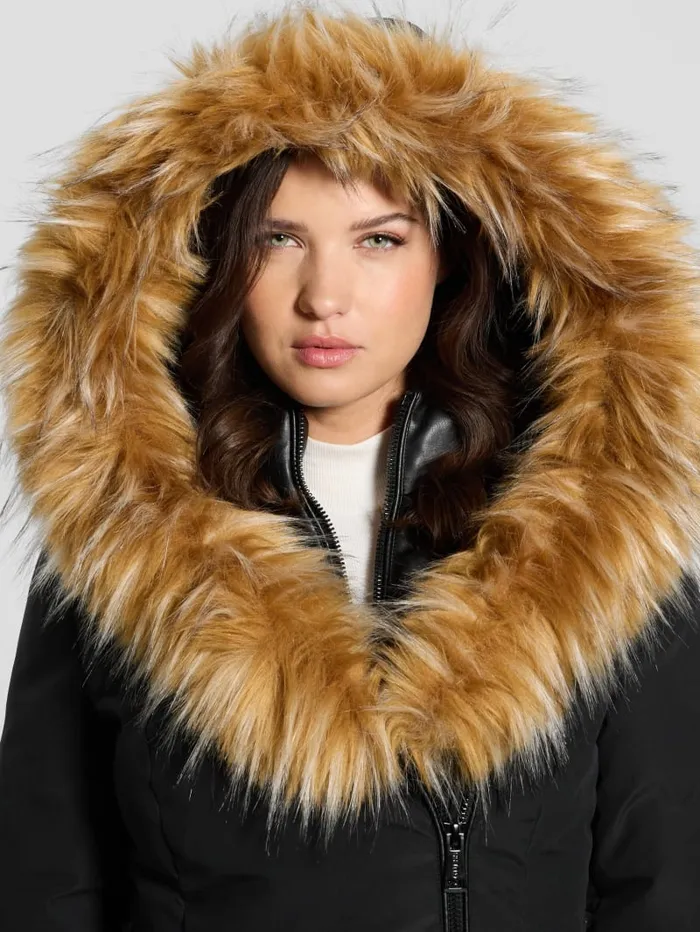 GUESS Jackets and Coats MidLength Puffer Jacket Black 8211 Women