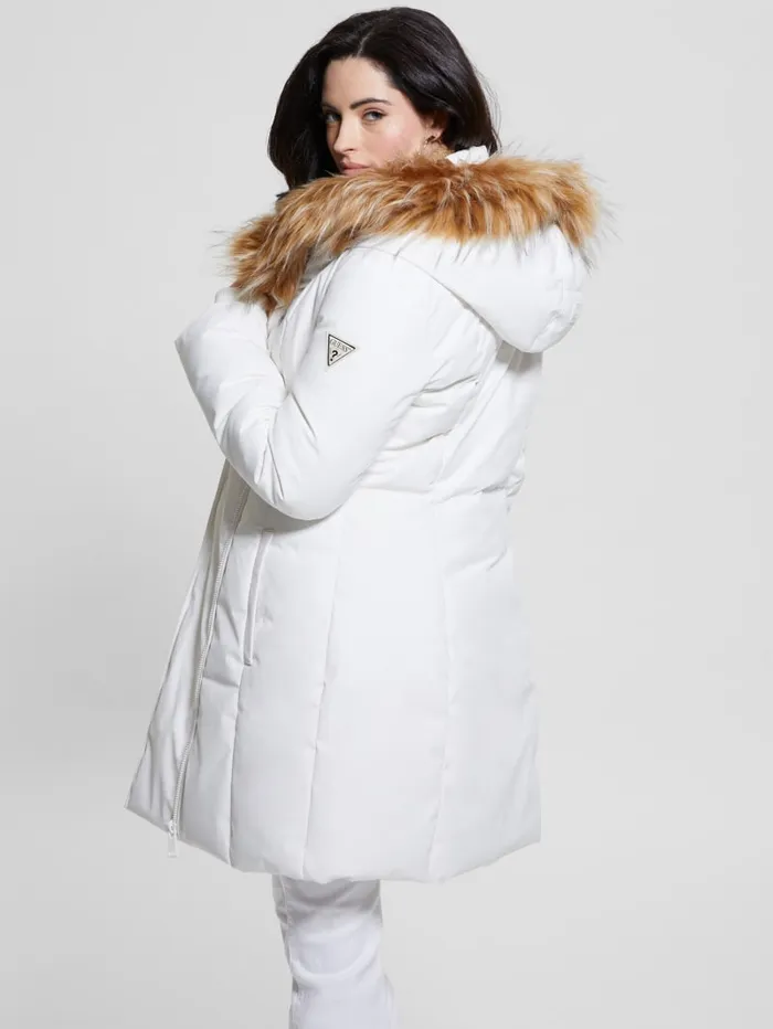 GUESS Jackets and Coats MidLength Puffer Jacket Black 8211 Women