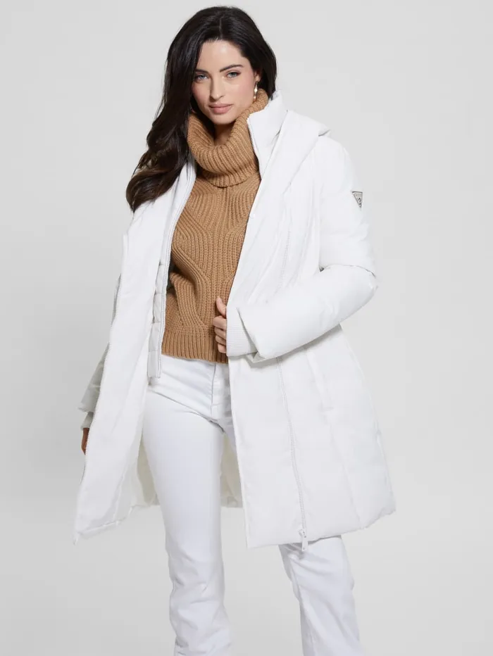 GUESS Jackets and Coats MidLength Puffer Jacket Black 8211 Women