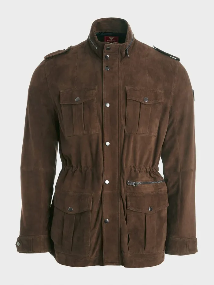 GUESS Jackets and Coats Suede Utility Jacket Colors 8211 Men