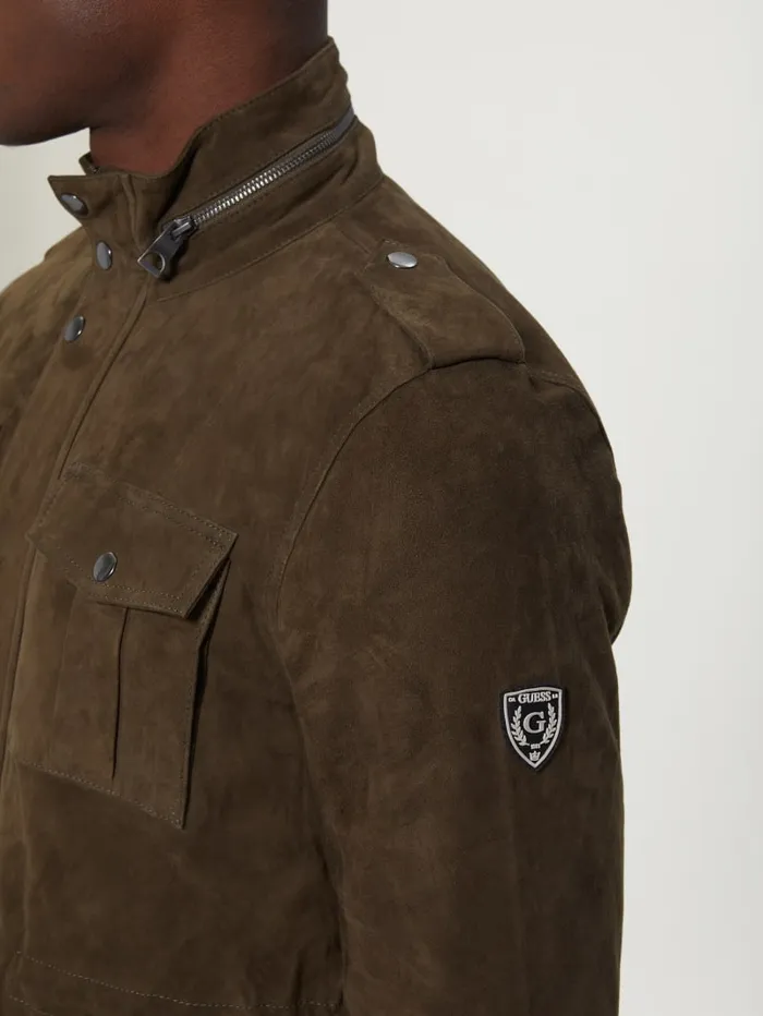GUESS Jackets and Coats Suede Utility Jacket Colors 8211 Men