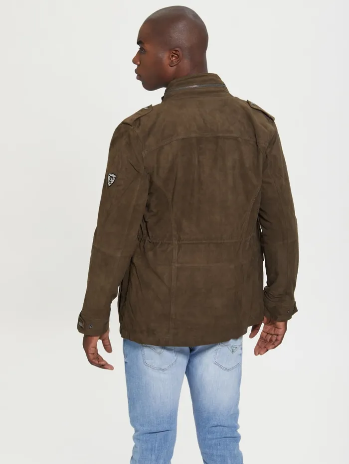 GUESS Jackets and Coats Suede Utility Jacket Colors 8211 Men