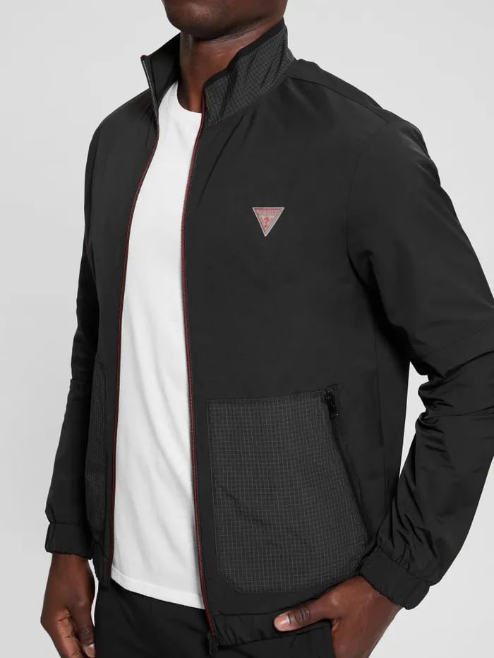 GUESS Jackets and Coats Zubin Track Jacket Black 8211 Men