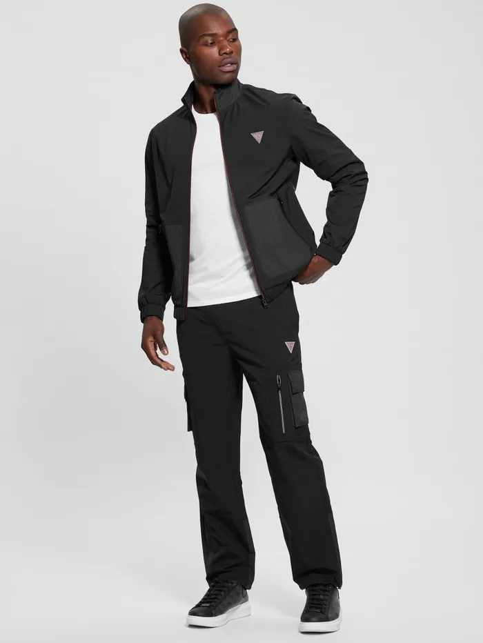GUESS Jackets and Coats Zubin Track Jacket Black 8211 Men