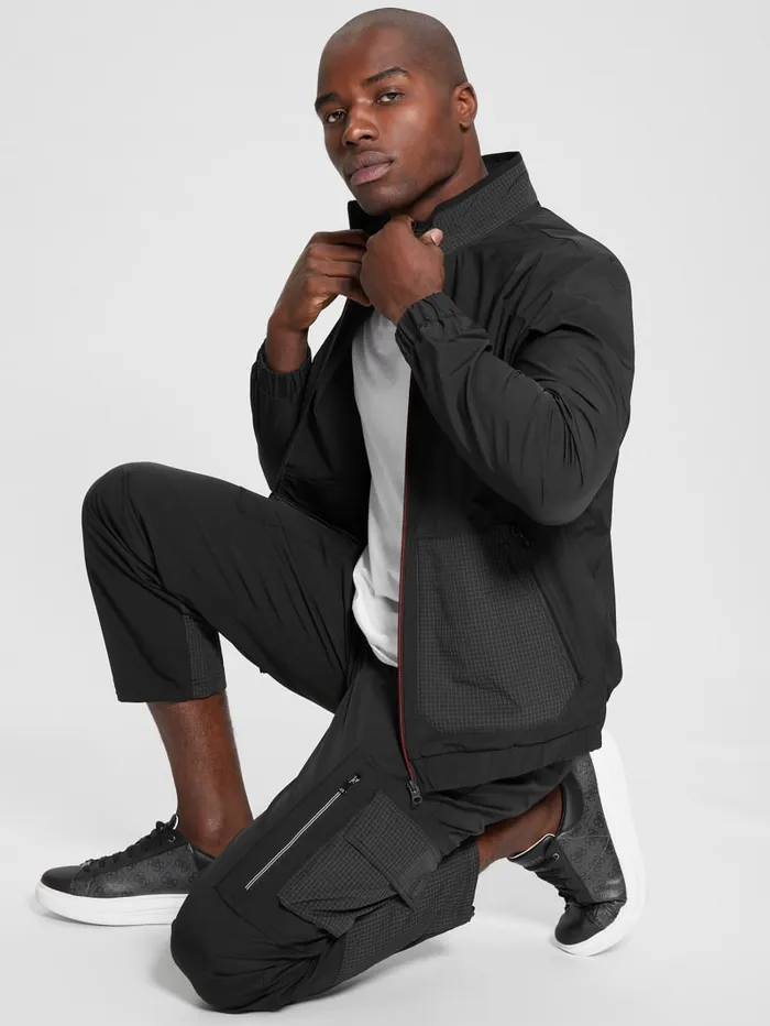 GUESS Jackets and Coats Zubin Track Jacket Black 8211 Men