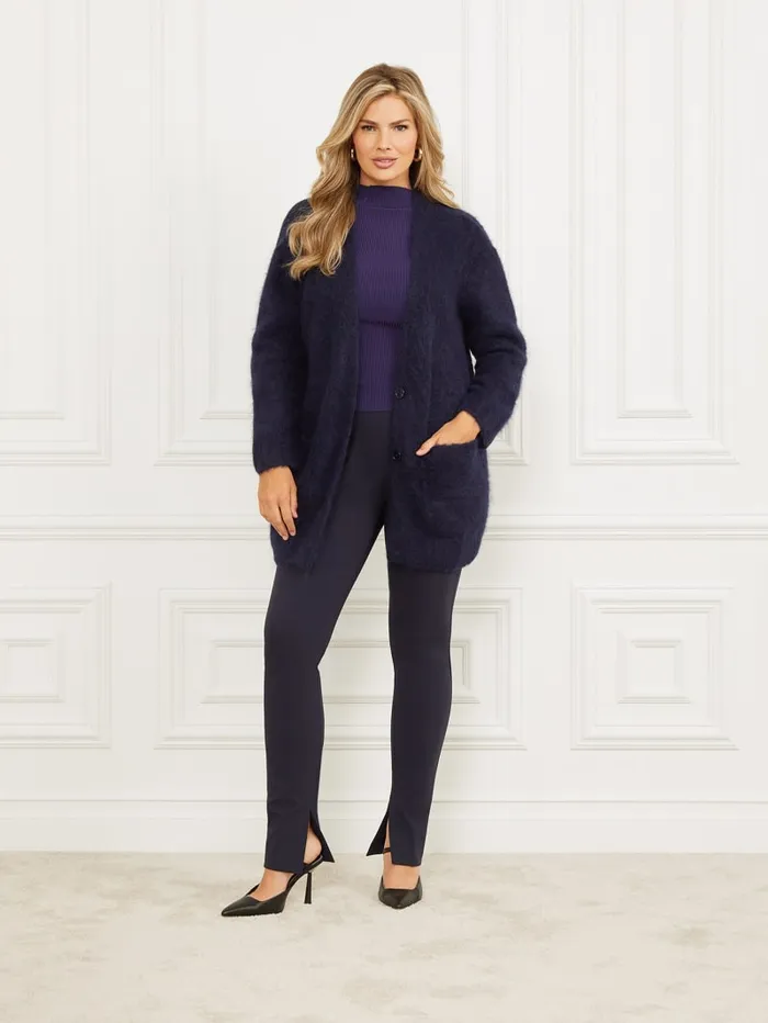 GUESS Jackets Michaela AlpacaBlend Cardigan Blue 8211 Women