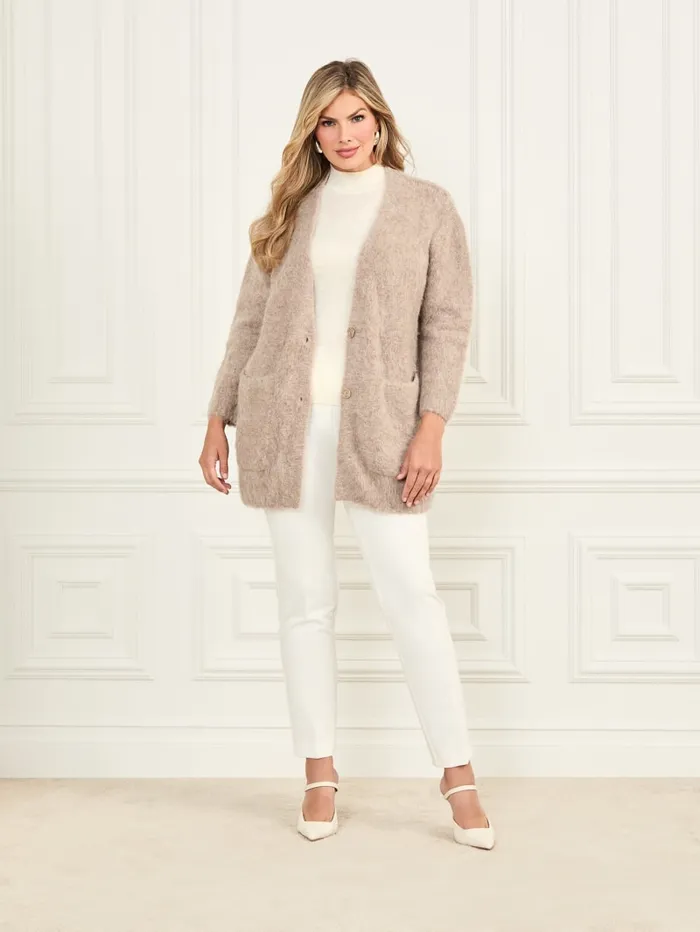 GUESS Jackets Michaela AlpacaBlend Cardigan Blue 8211 Women