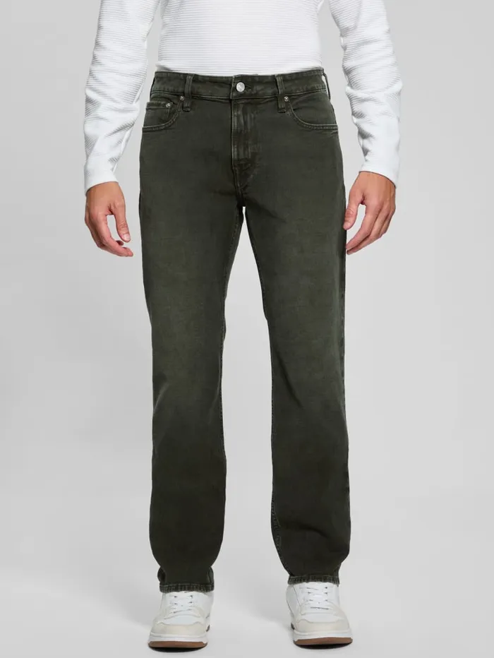 GUESS Jeans and Denim Davis Straight Jeans Beige 8211 Men