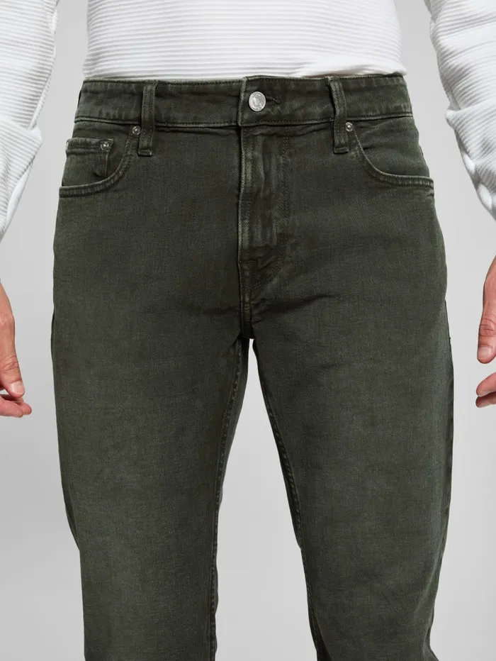 GUESS Jeans and Denim Davis Straight Jeans Beige 8211 Men