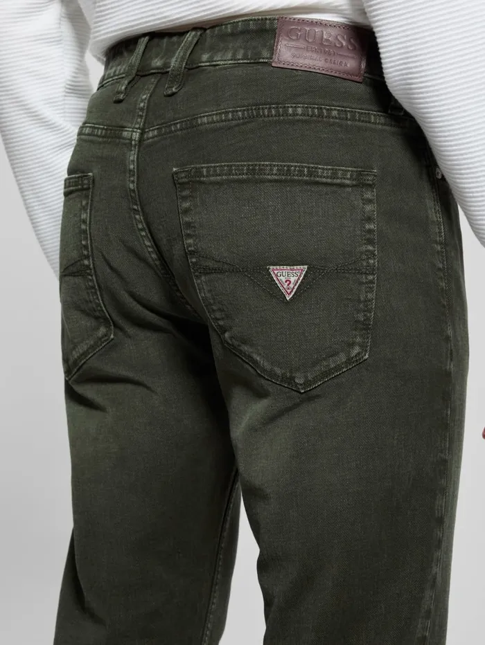 GUESS Jeans and Denim Davis Straight Jeans Beige 8211 Men