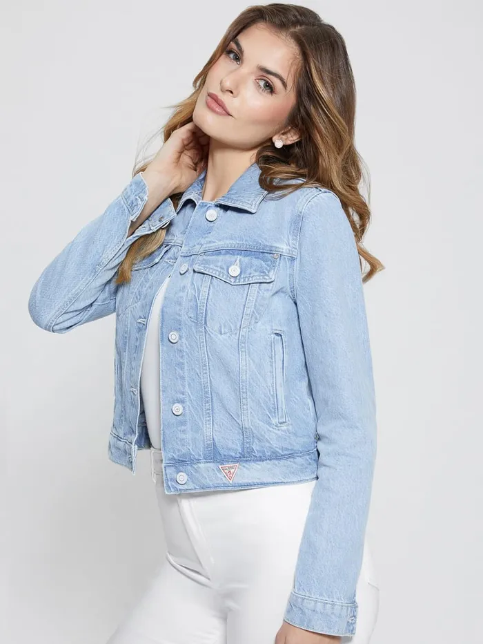 GUESS Jeans and Denim Eco Doria Jean Jacket Blue 8211 Women
