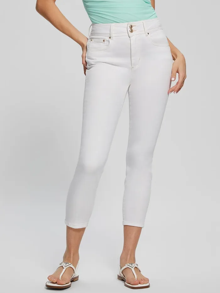 GUESS Jeans and Denim Eco Shape Up Capris White 8211 Women