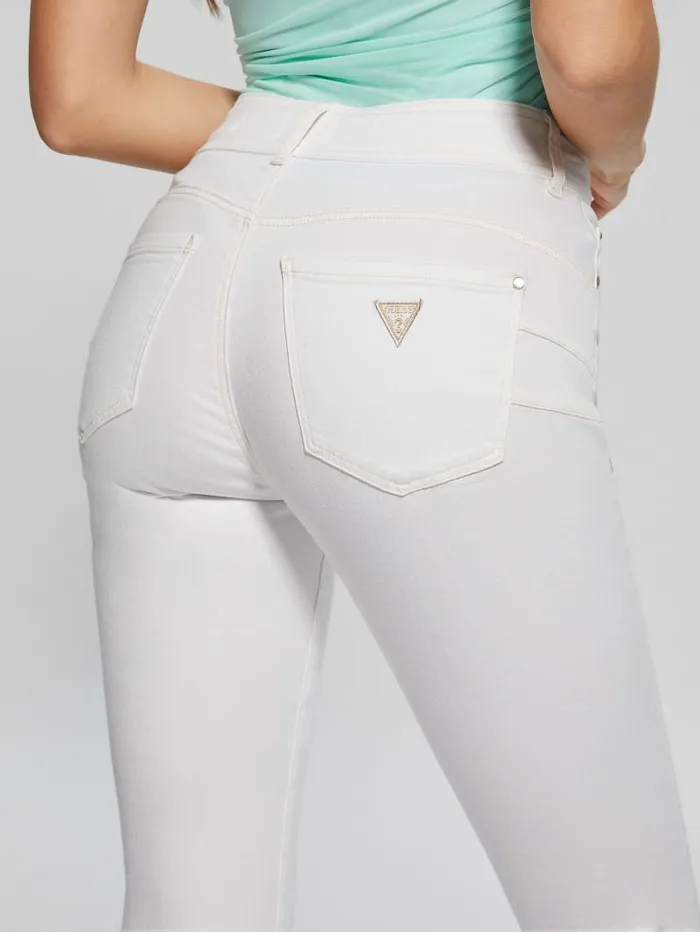 GUESS Jeans and Denim Eco Shape Up Capris White 8211 Women
